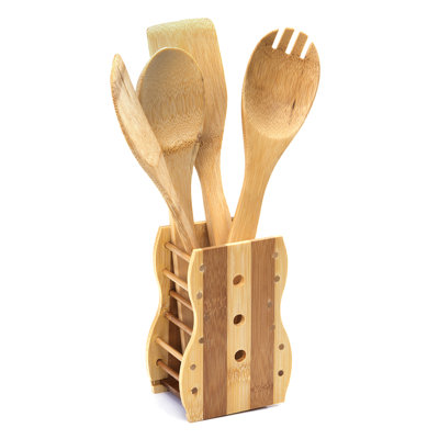 Kitchen Cooking and Serving Tool Set stainless steel 5 pieces